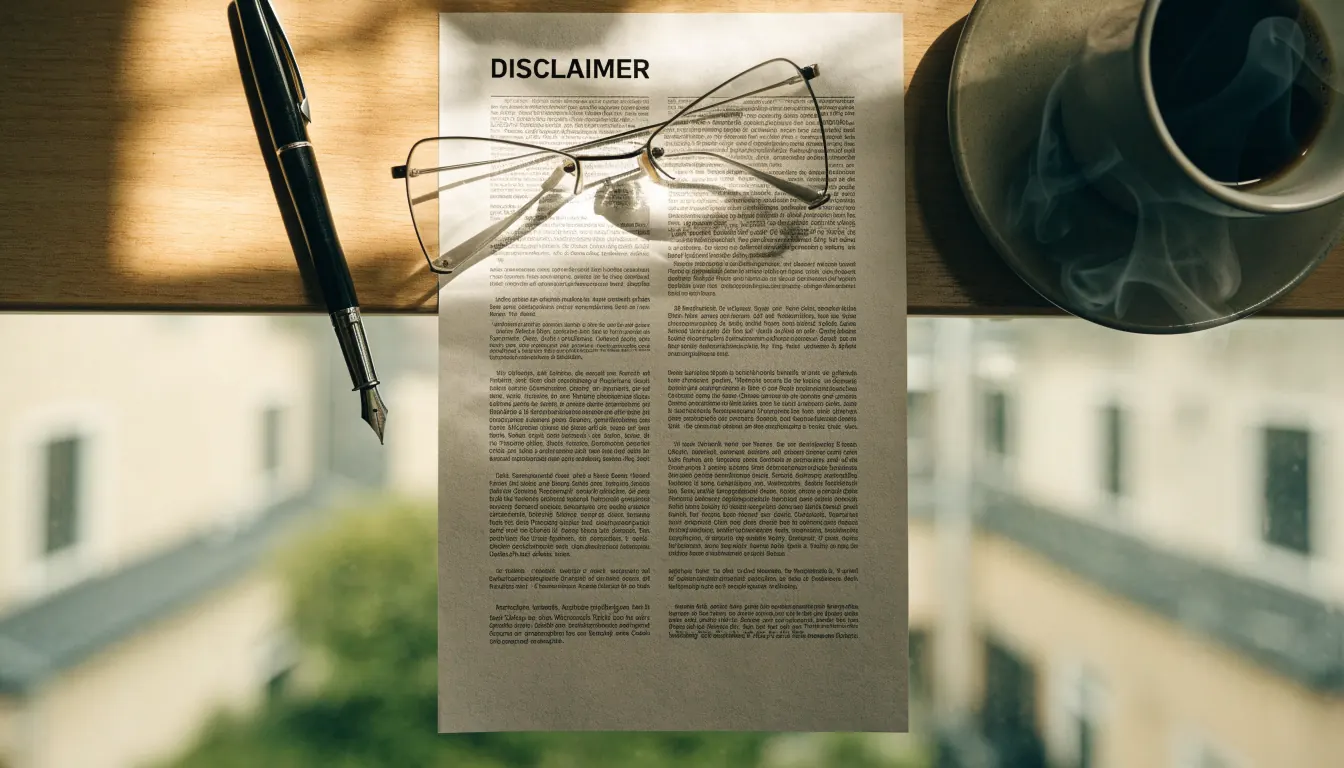 Disclaimer over informatie en online gokken